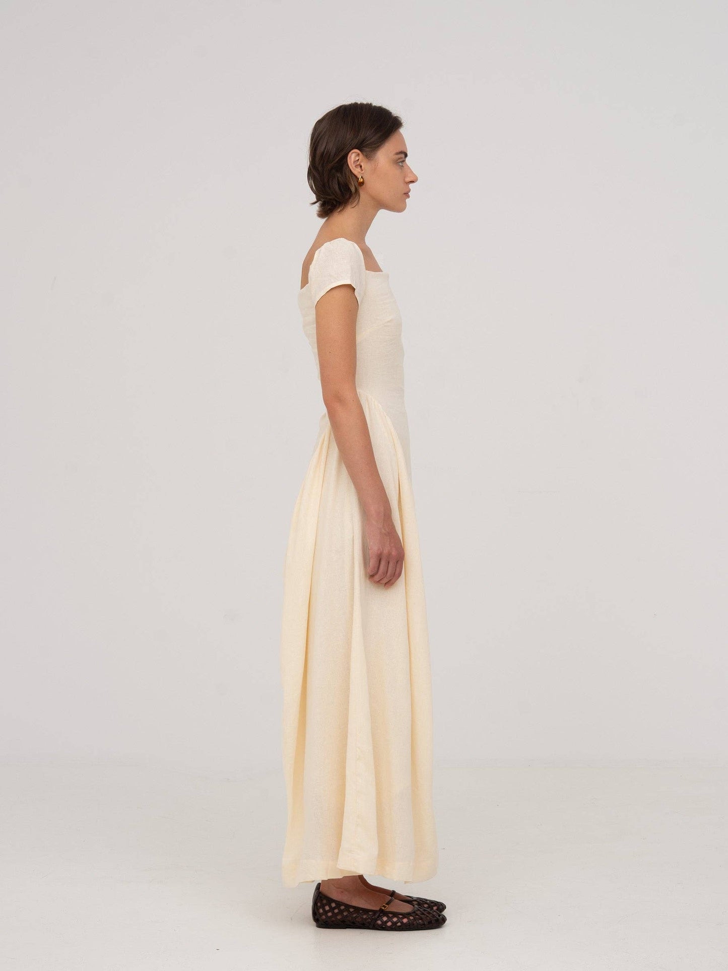 Priestess Beige Maxi Dress