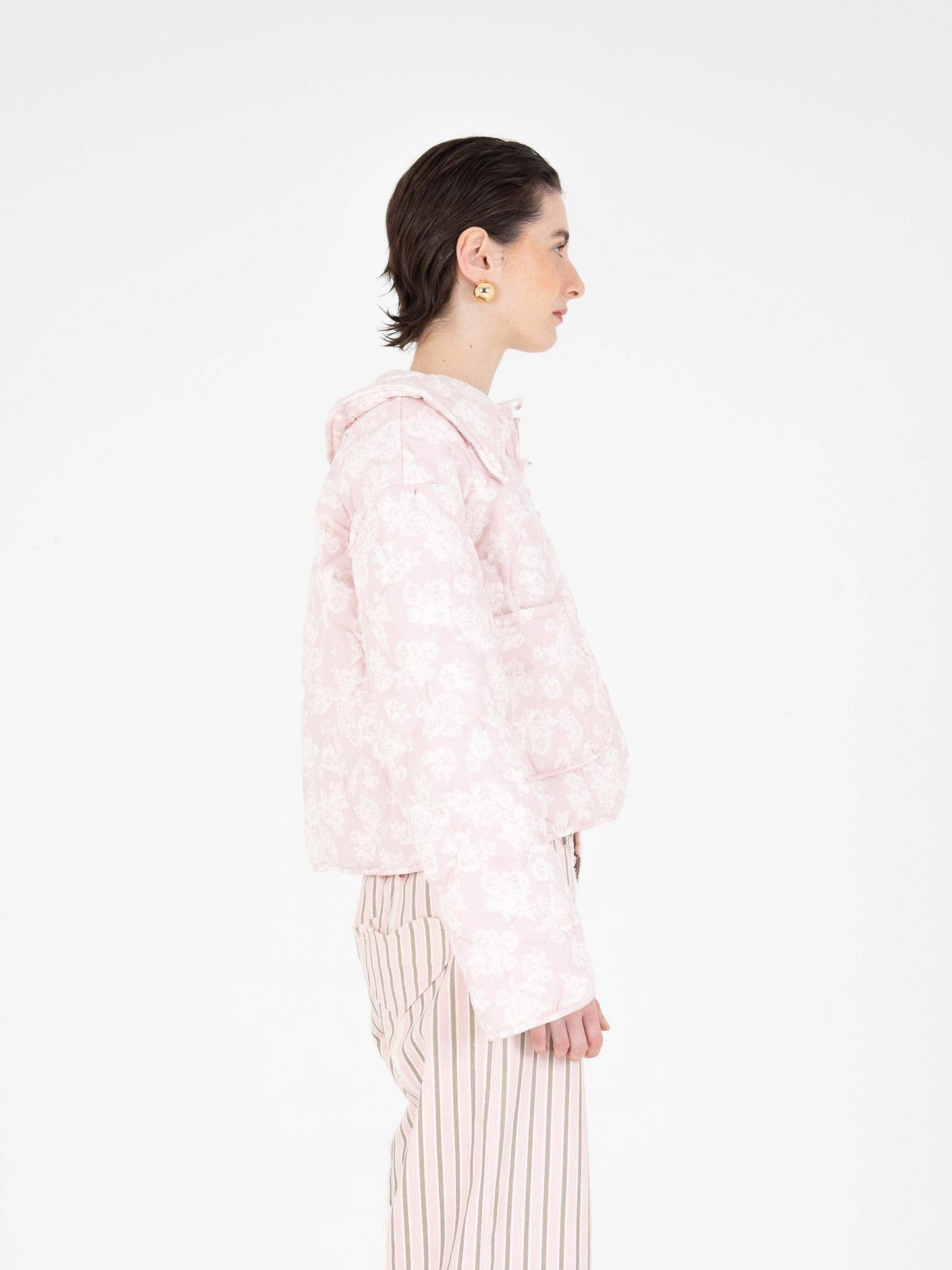 Heavenly Floral-Print Puffer Jacket